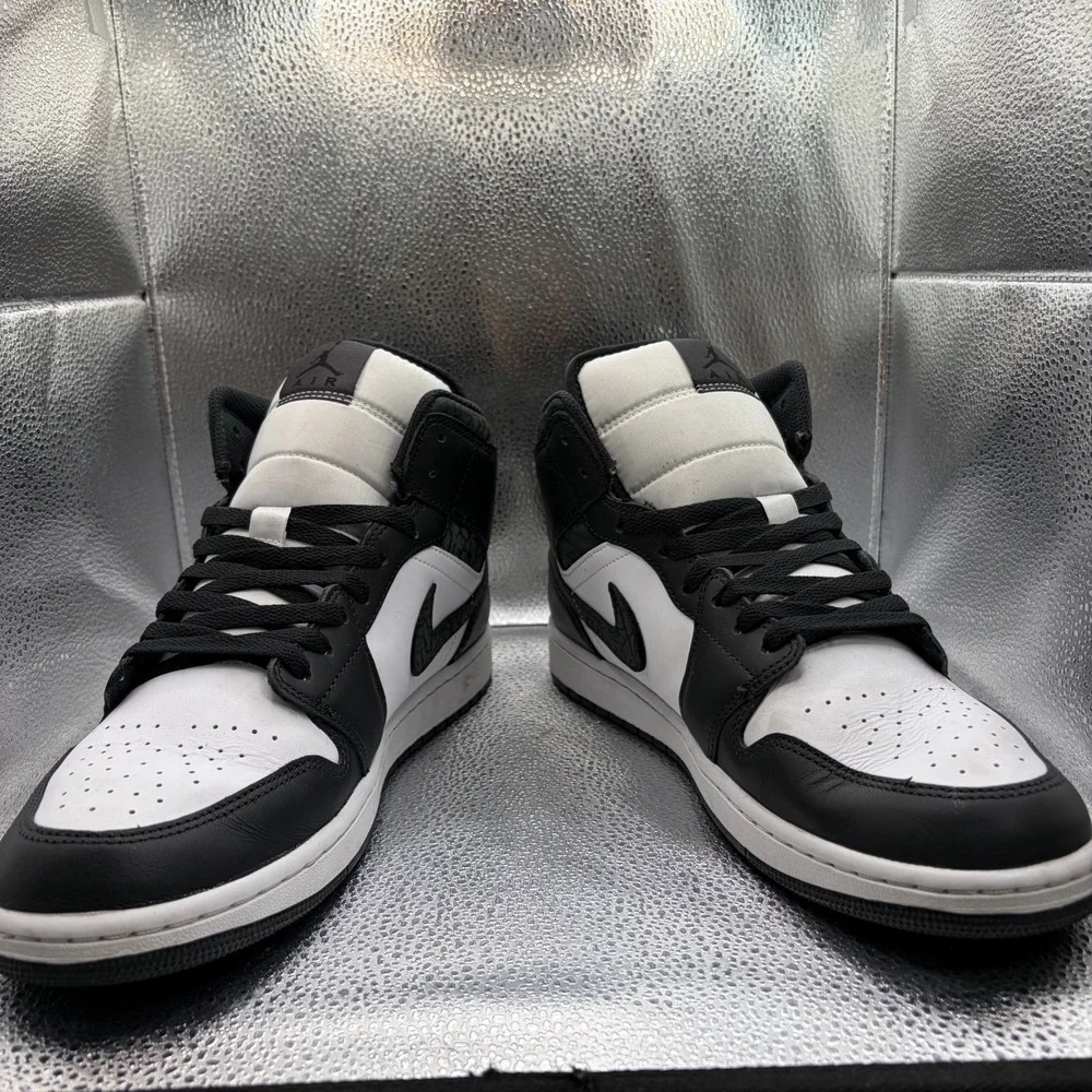 Size 11.5 Nike Air Jordan 1 Mid SE Off-Noir Black White Mens Shoes FB9911-001